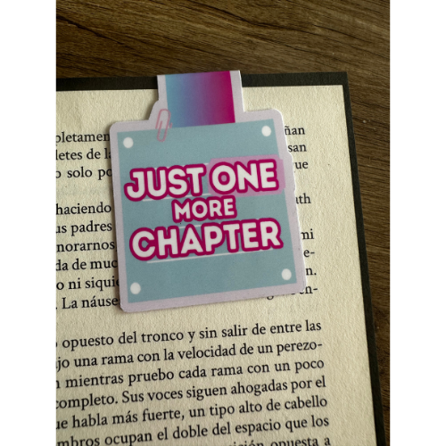 Just One More Chapter Magnetic Bookmark