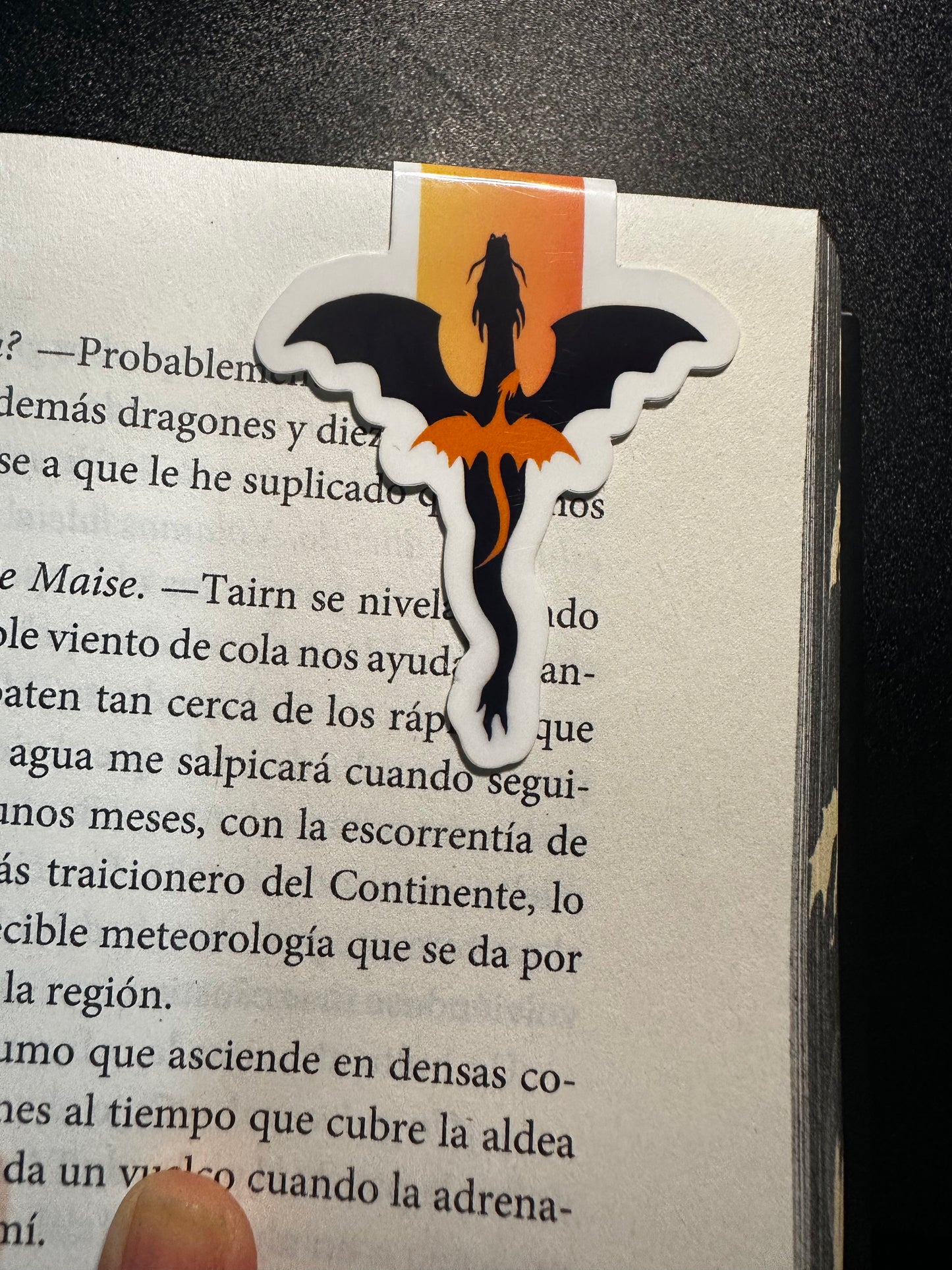 Fourth Wings Dragons Magnetic Bookmark