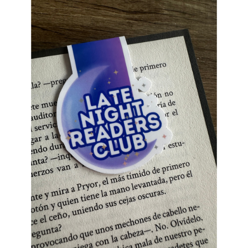 Late Night Readers Club Magnetic Bookmark