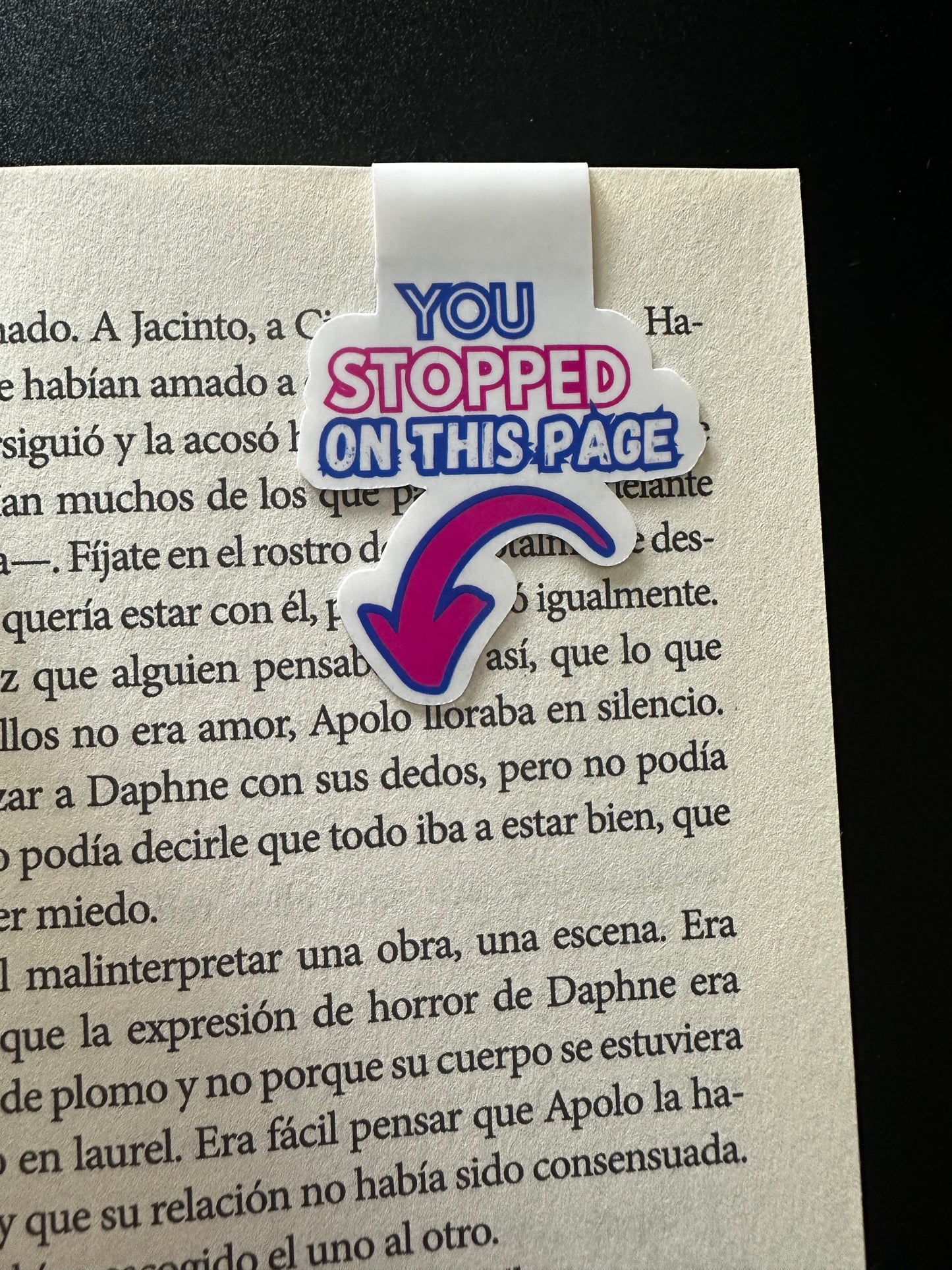 You Stopped At This Page Magnetic Bookmark